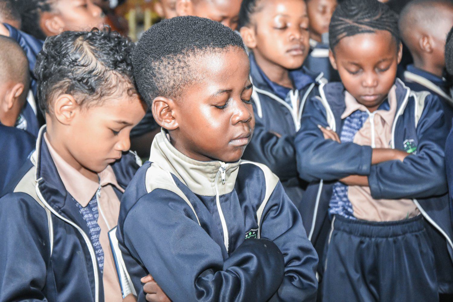 Brookside Academy assembly gathering